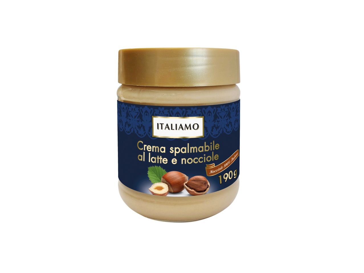 Crema al latte e nocciole