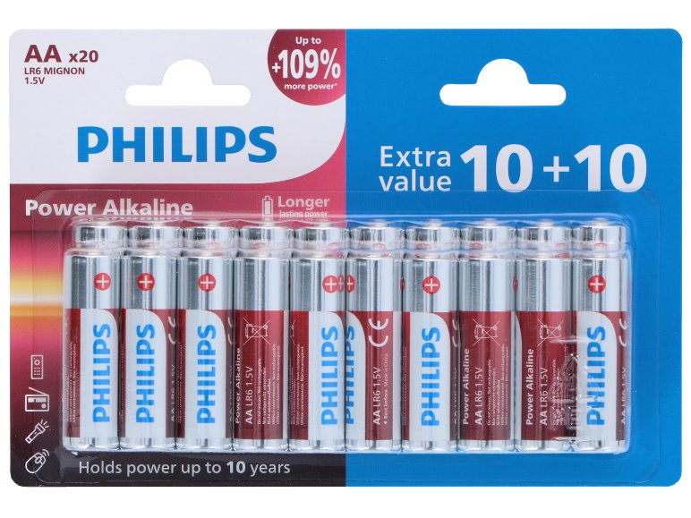 Batterie stilo, 20 pezzi