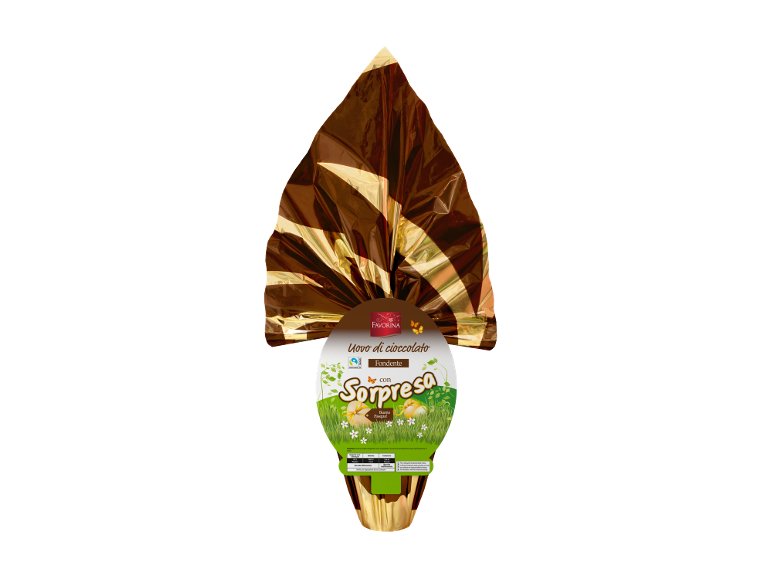 Uovo di cioccolato fondente