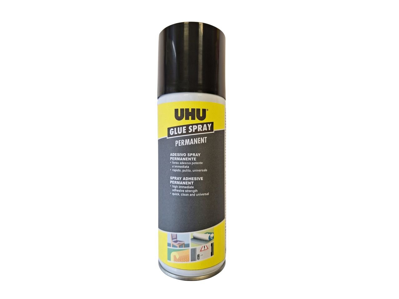 Colla spray permanente