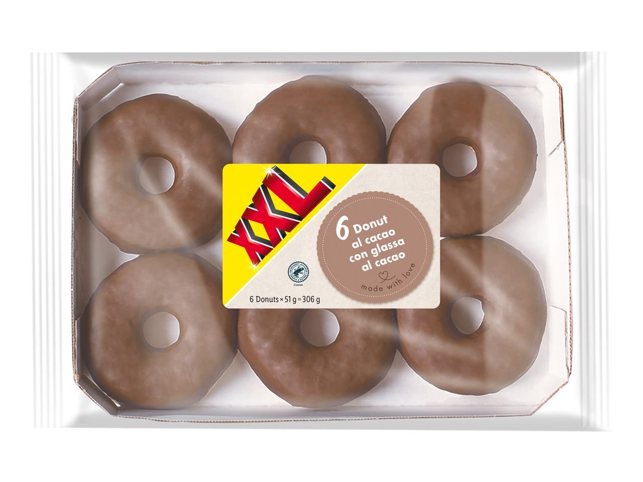 6 donut al cacao