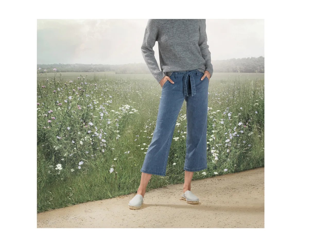 Jeans in canapa da donna