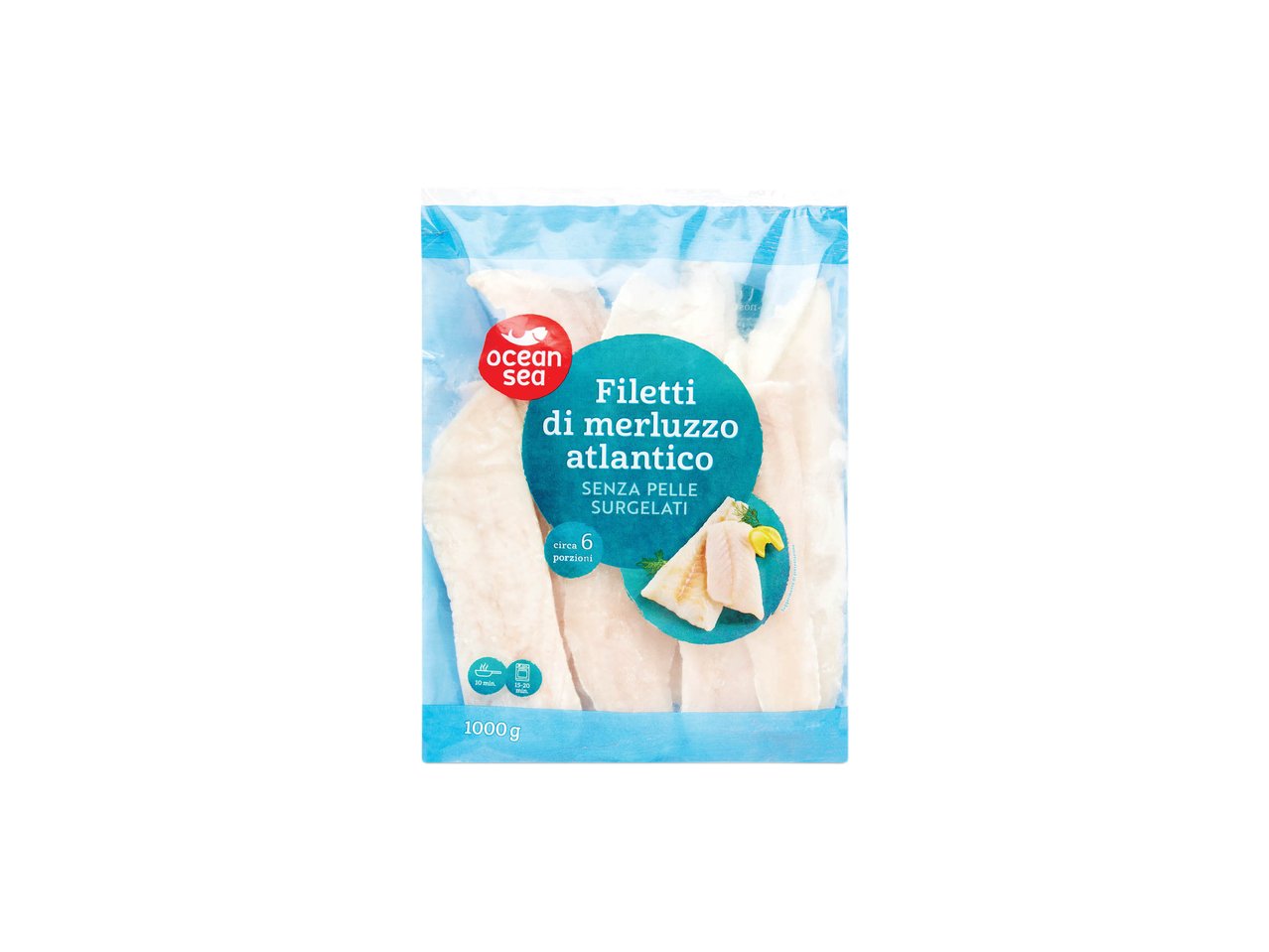 Filetti di merluzzo atlantico