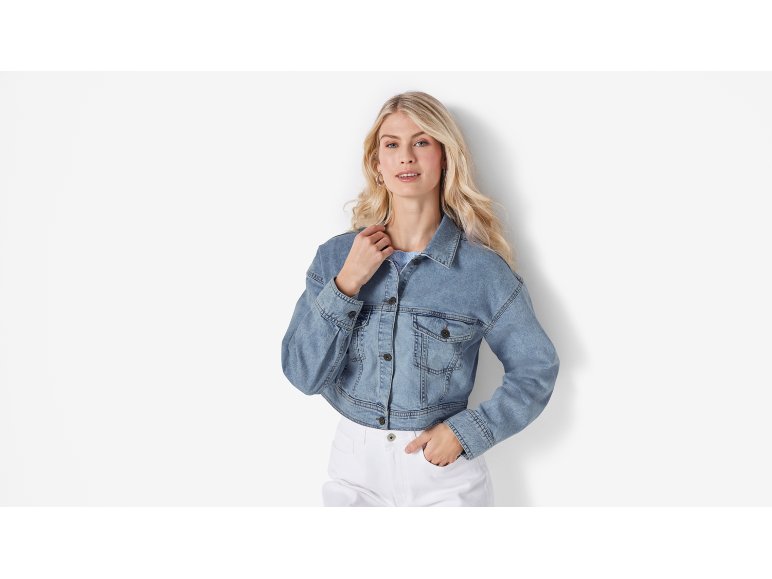 Giubbino in jeans da donna