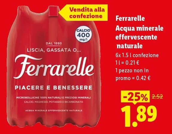 Ferrarelle - Acqua Minerale Effervescente Naturale