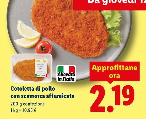 Cotoletta Di Pollo Con Scamorza Affumicata