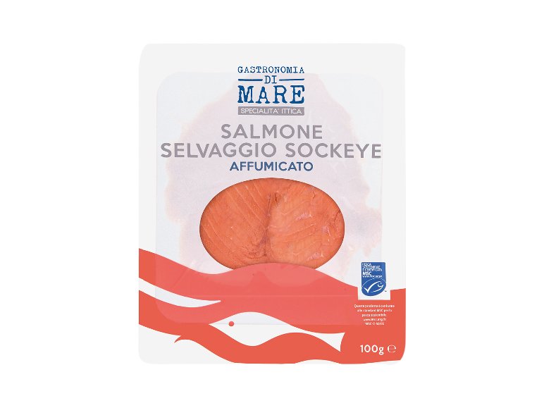 Salmone selvaggio Sockeye affumicato