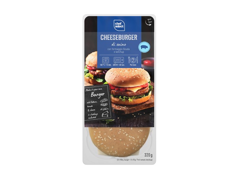 Cheeseburger con ketchup
