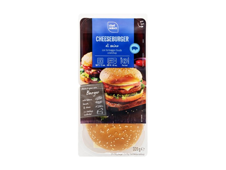 Cheeseburger con ketchup