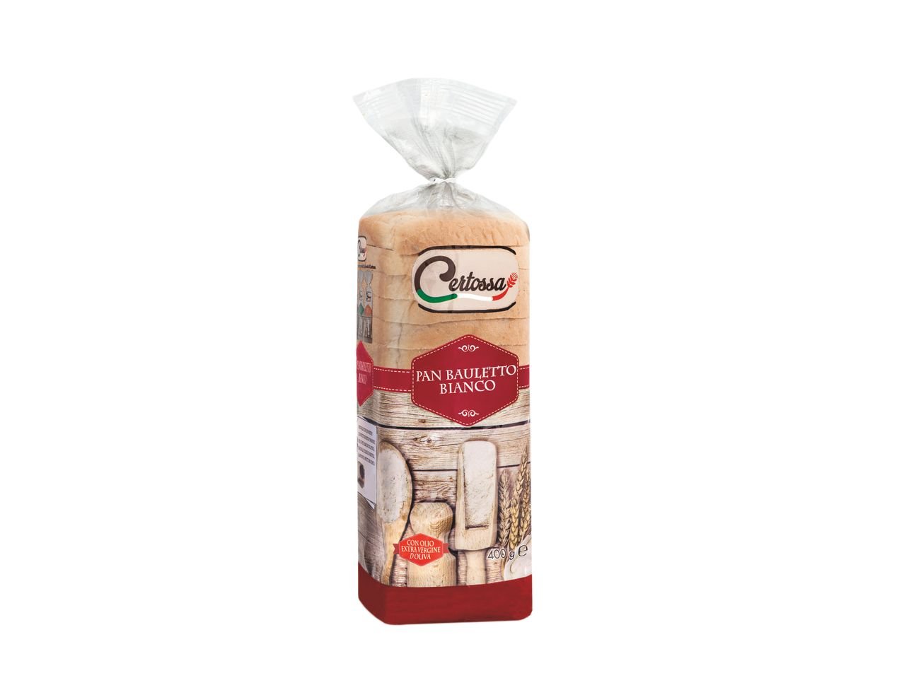 Pane bauletto bianco a fette