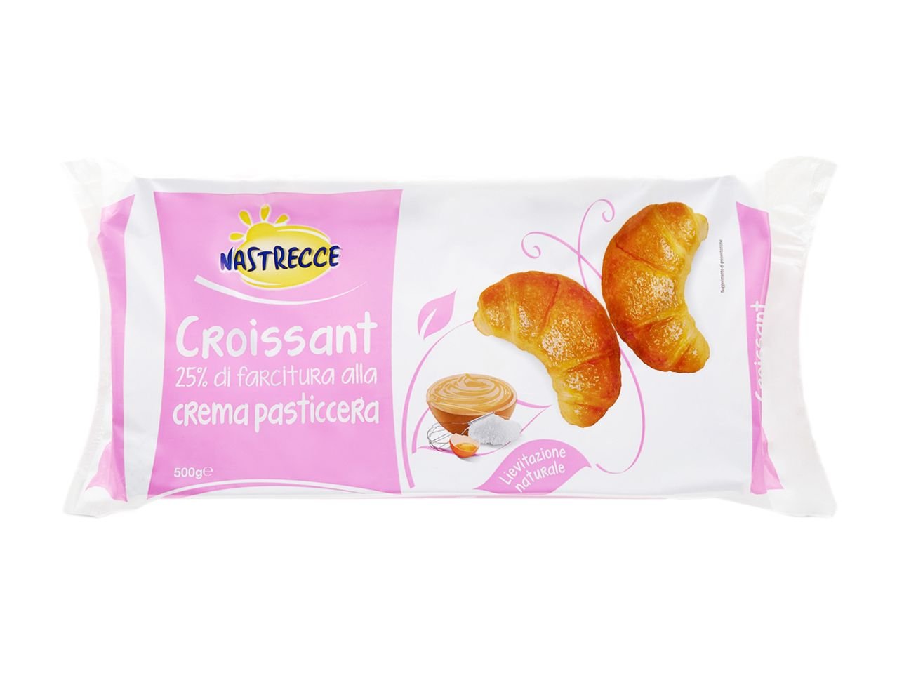 Croissant farciti alla crema pasticcera
