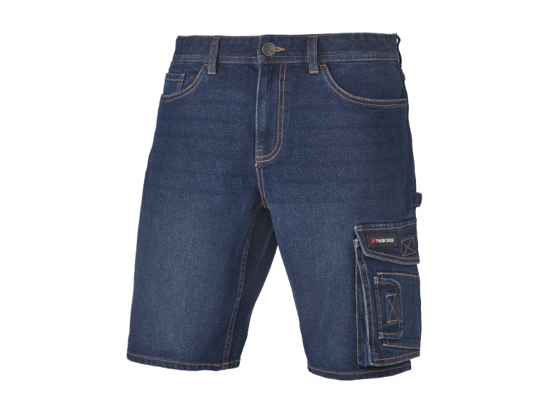 Pantaloni corti in jeans da lavoro per uomo