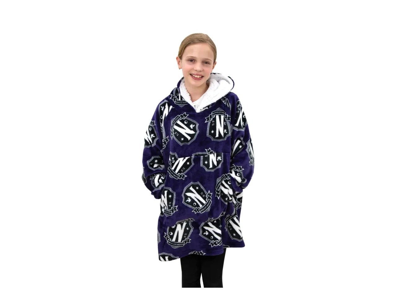 Pile con cappuccio da bambini "Wednesday"