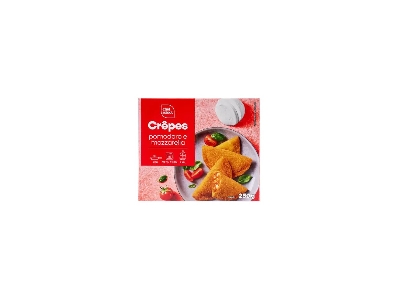 Crêpes pomodoro e mozzarella