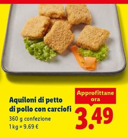 Aquiloni Di Petto Di Pollo Con Carciofi