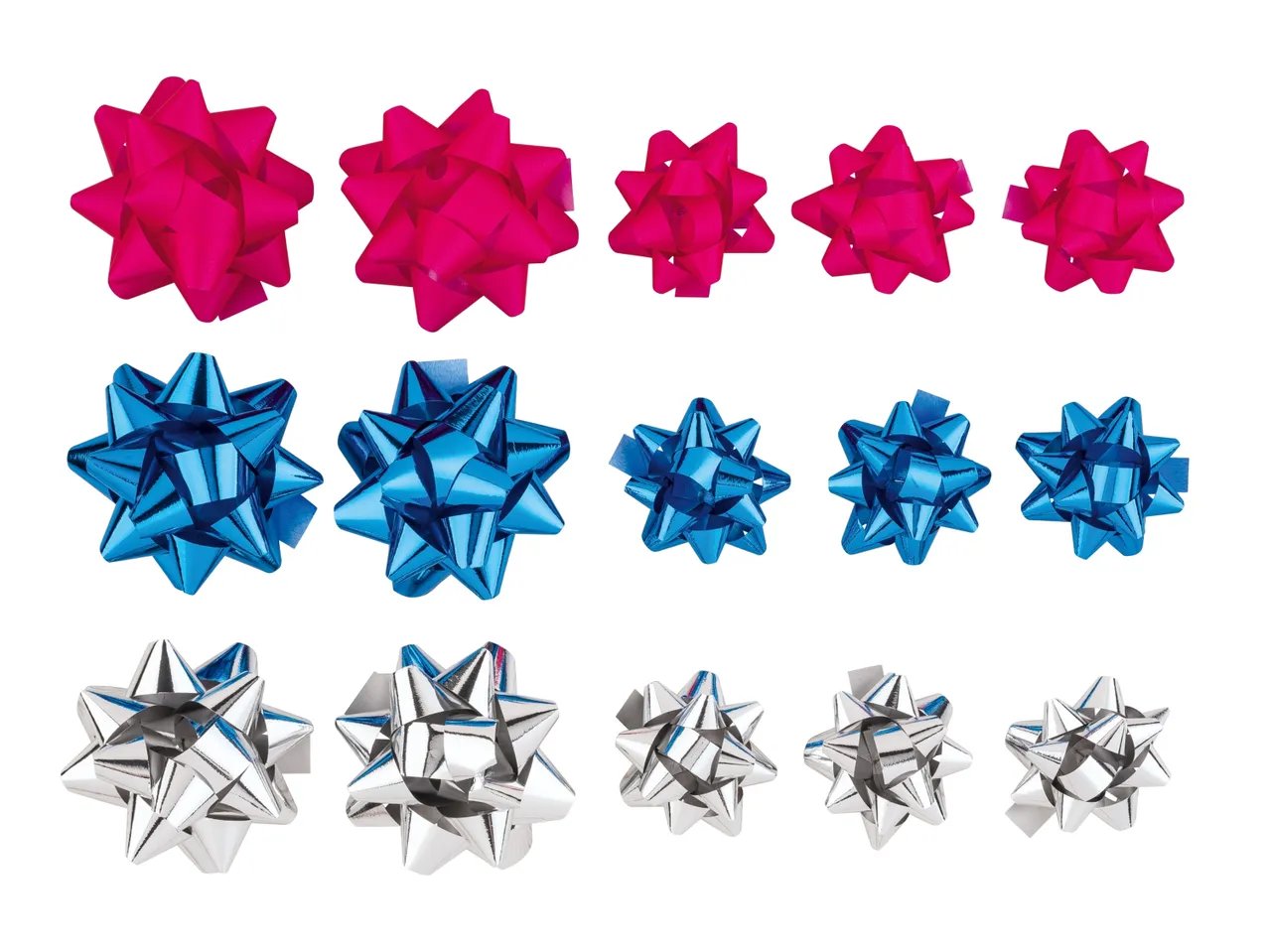 Set nastri o coccarde regalo, 6 o 15 pezzi