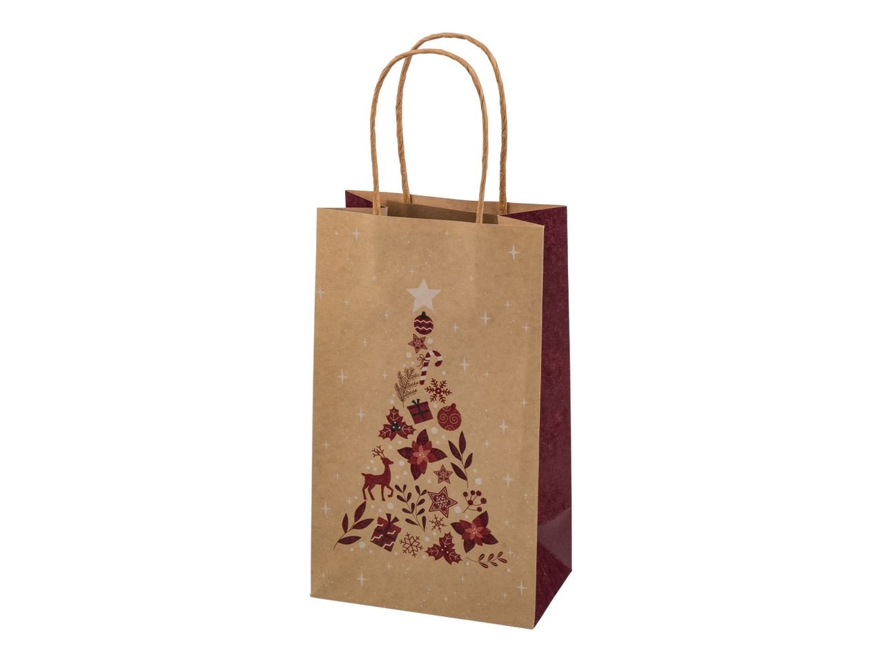 Set sacchetti regalo, 3 o 6 pezzi, carta o nastro per pacchi regalo