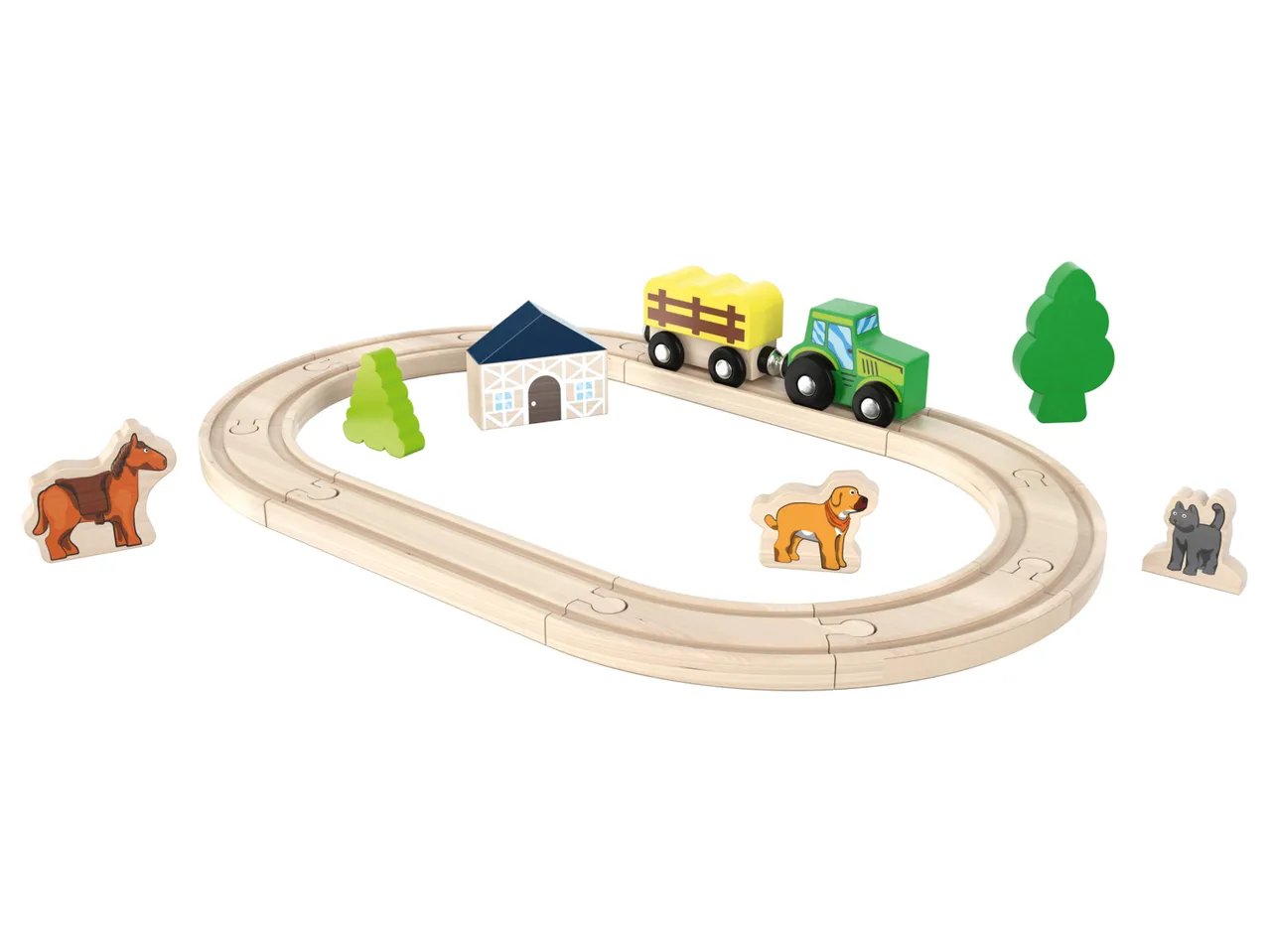 Mini pista in legno “Principessa, Fattoria, Polizia o Pompieri”