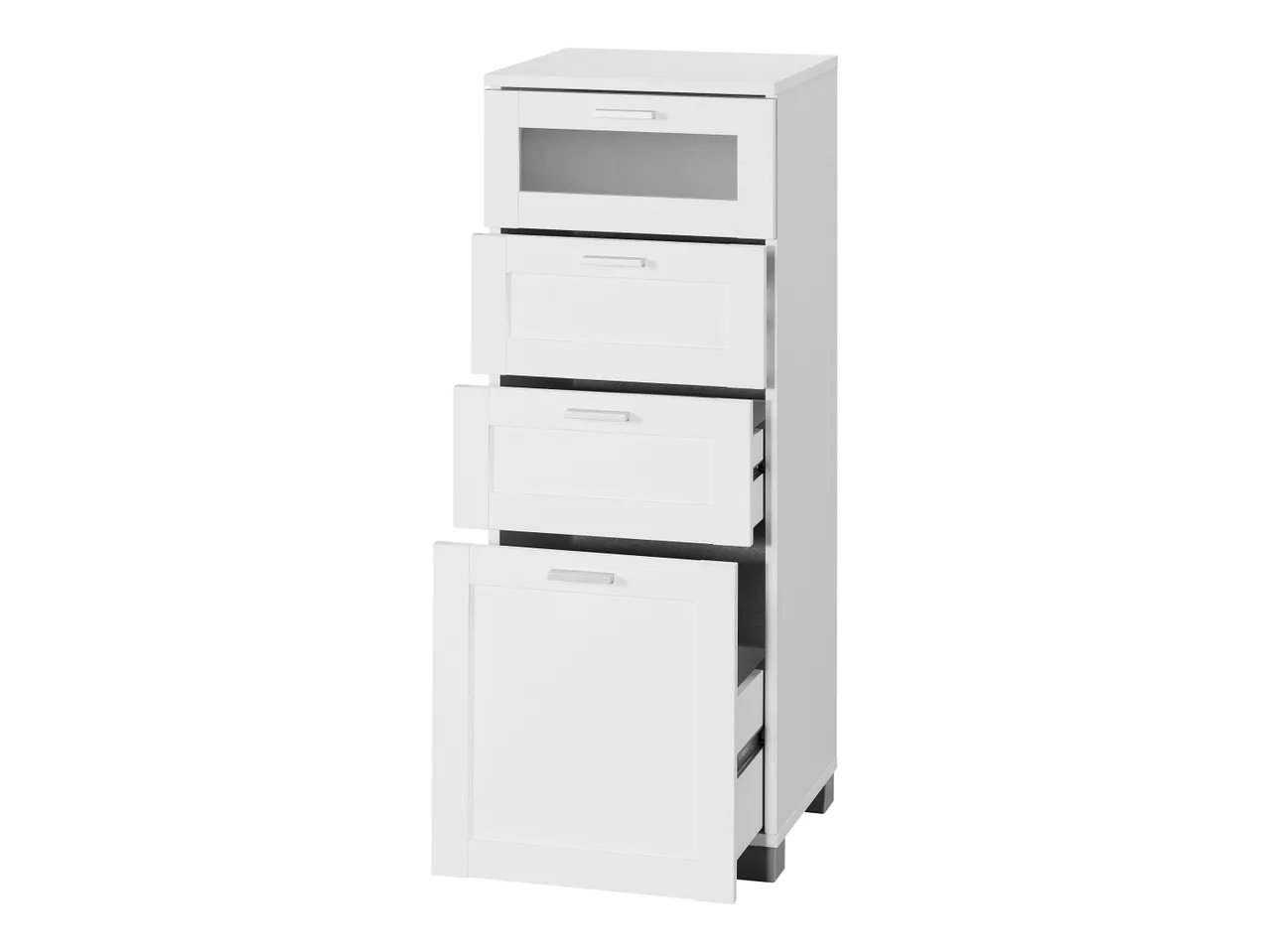 Mobiletto da bagno con 4 cassetti