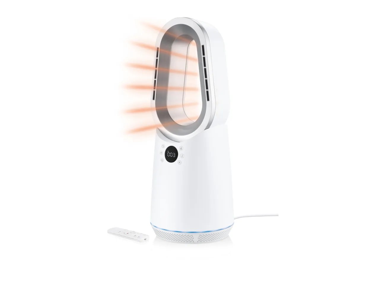 Termoventilatore senza pale con LED 1200 W