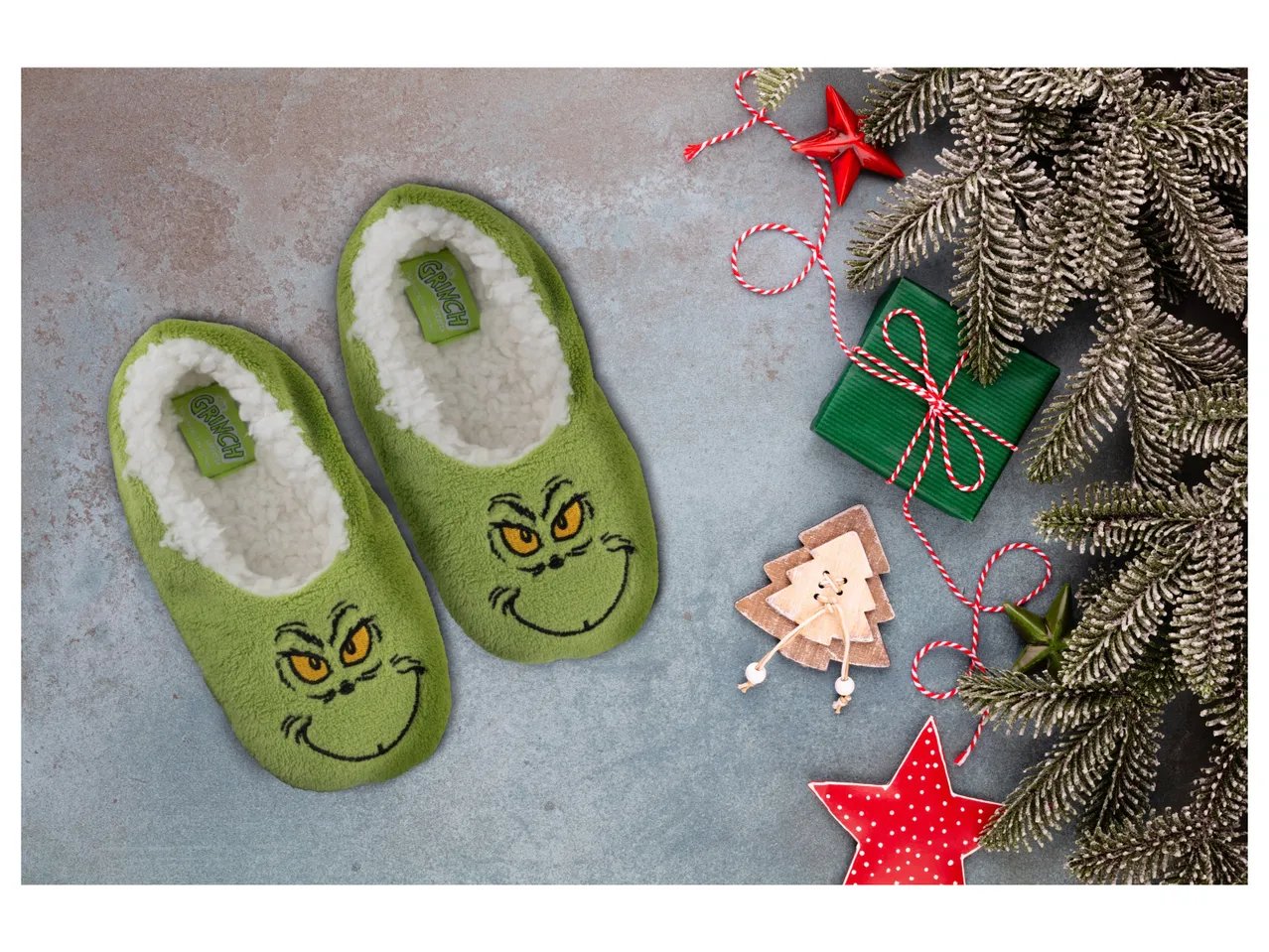 Pantofole per bambini ‘‘Grinch’’