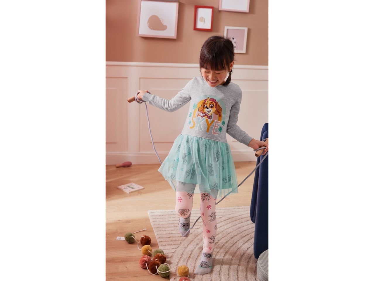 Leggings da bambina, 2 paia “Gabby’s Dollhouse, Paw Patrol”