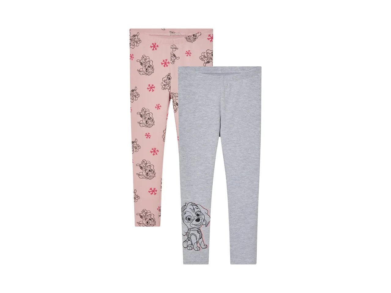 Leggings da bambina, 2 paia “Gabby’s Dollhouse, Paw Patrol”