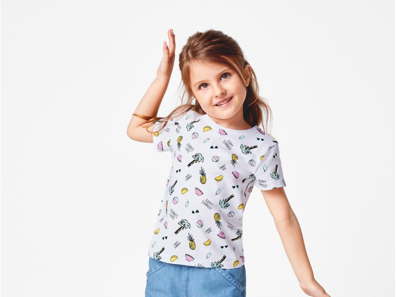 T-shirt da bambina, 2 pezzi
