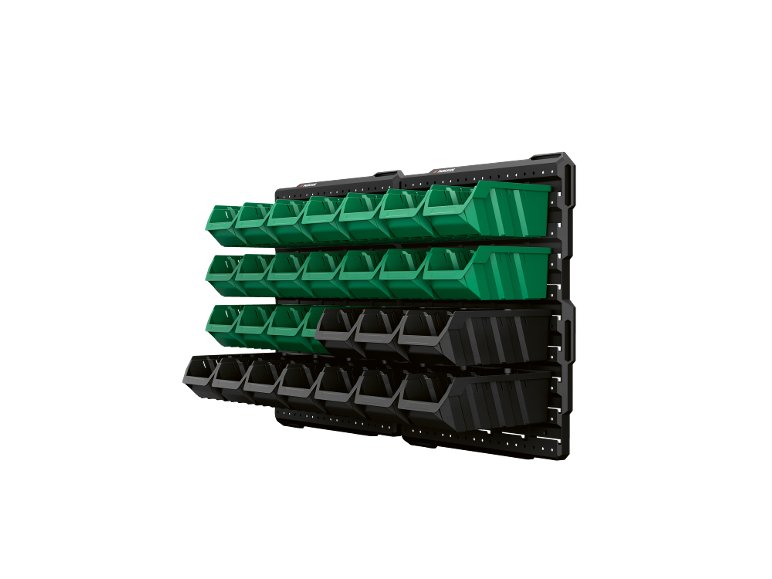 Pannello organizer da parete, 30 pezzi