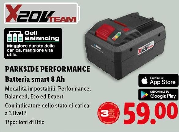 Parkside Performance - Batteria Smart 8 Ah