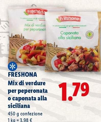 Freshona - Mix Di Verdure Per Peperonata O Caponata Alla Siciliana