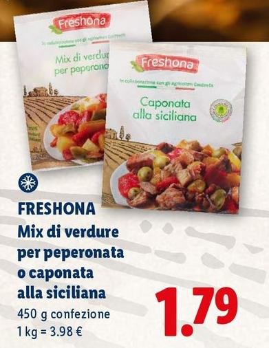 Freshona - Mix Di Verdure Per Peperonata O Caponata Alla Siciliana