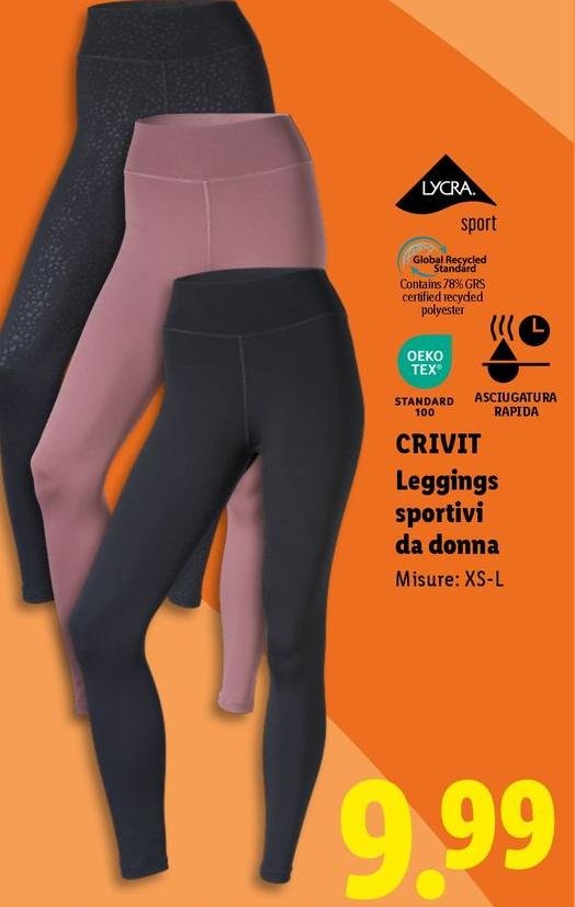Crivit - Leggings Sportivi Da Donna