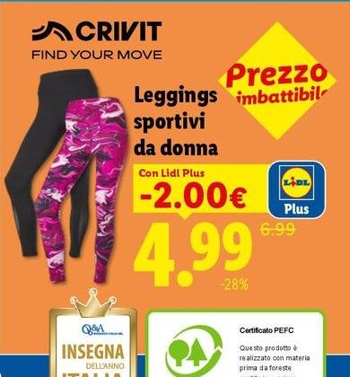 Crivit - Leggings Sportivi Da Donna