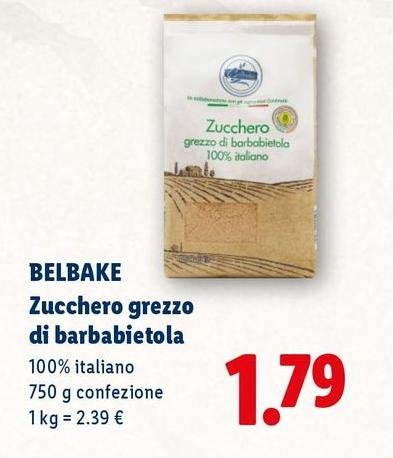 Belbake - Zucchero Grezzo Di Barbabietola