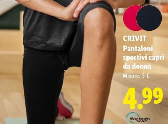 Crivit - Pantaloni Sportivi Capri Da Donna