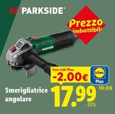 Parkside - Smerigliatrice Angolare