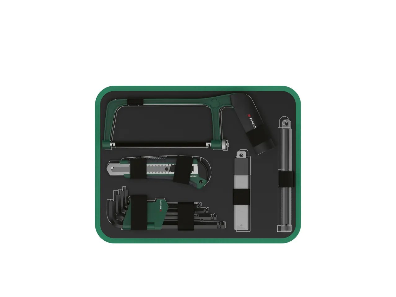 PARKSIDE® Valigetta portattrezzi, 108 pezzi