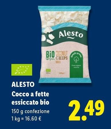Alesto - Cocco A Fette Essiccato Bio
