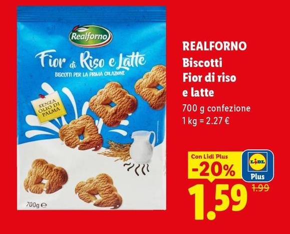 Realforno - Biscotti Fior Di Riso E Latte