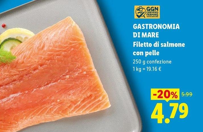 Gastronomia Di Mare - Filetto Di Salmone Con Pelle