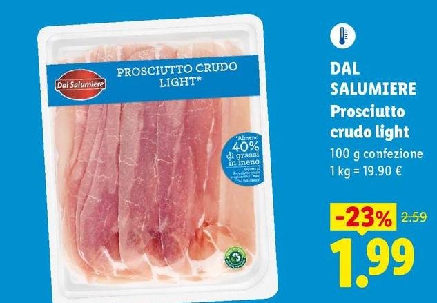Dal Salumiere - Prosciutto Crudo Light