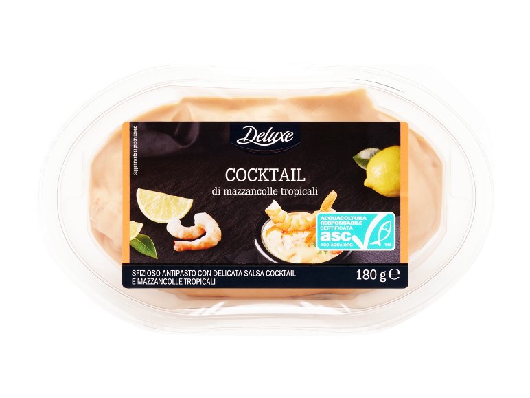 Cocktail di mazzancolle tropicali