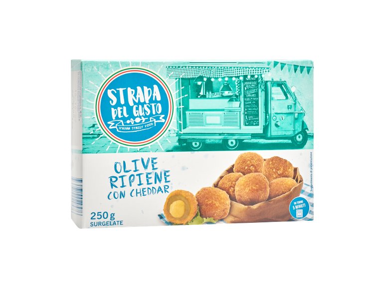 Olive ripiene con Cheddar