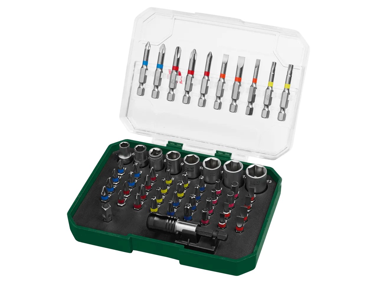 Set bit, 71 pezzi o bit e chiavi a bussola, 56 pezzi