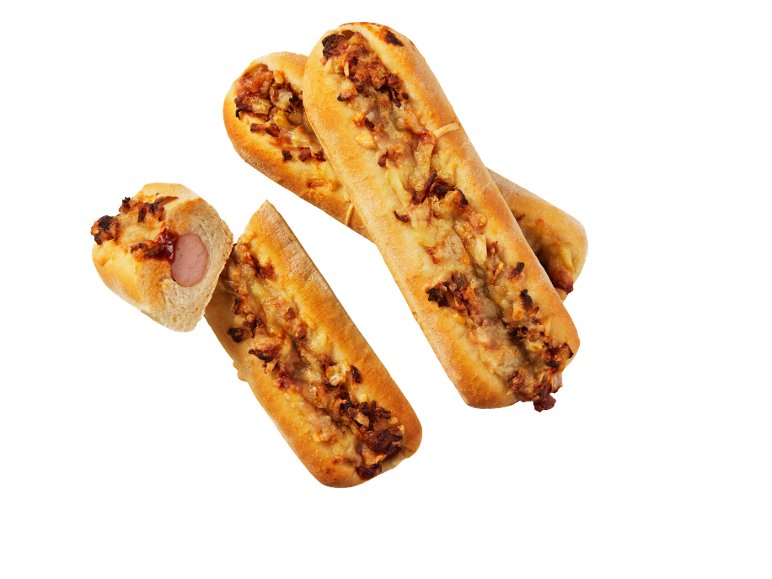 Hot dog di pollo e tacchino con salsa BBQ