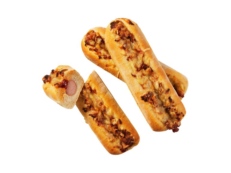 Hot dog di pollo e tacchino con salsa BBQ