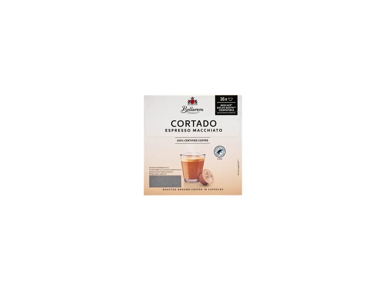 Cortado espresso macchiato capsule
