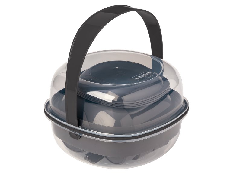 Set stoviglie da campeggio, 33 pezzi