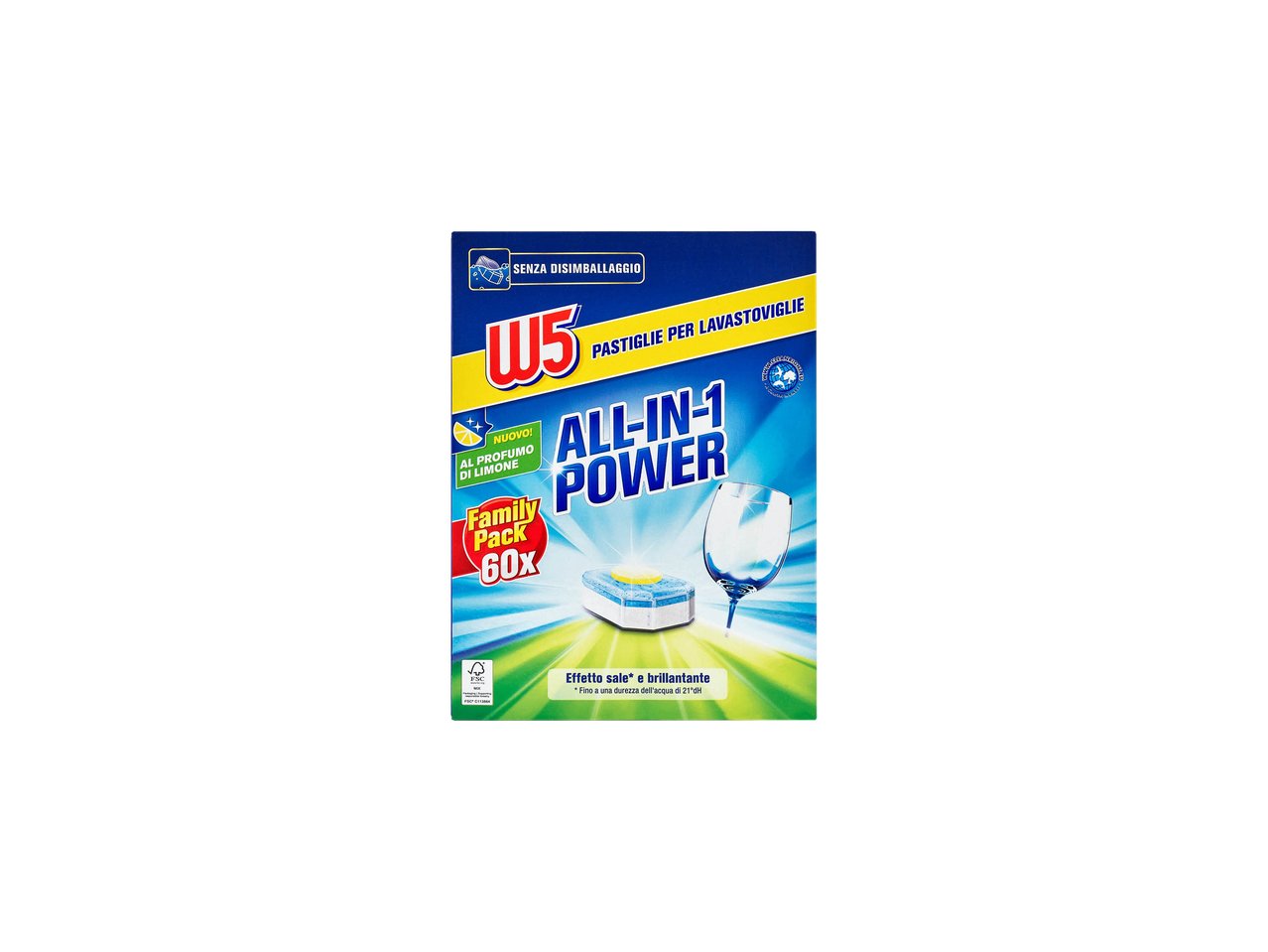 Tabs detergenti all-in-one
